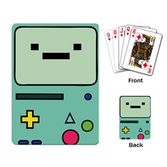 Adventure Time Beemo Bmo Illustration Cartoons Playing Cards Single Design (rectangle) by Sarkoni