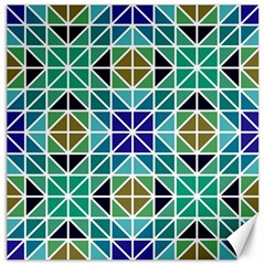Mosaic Triangle Symmetry Canvas 20  X 20  by Apen
