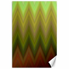 Zig Zag Chevron Classic Pattern Canvas 24  X 36  by Apen