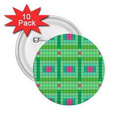 Checkerboard Squares Abstract 2 25  Buttons (10 Pack)  by Apen
