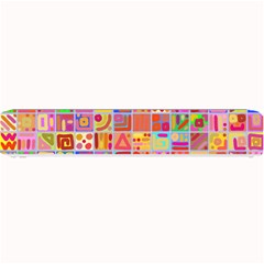 Colourful Abstract Shapes Small Bar Mat by Pakjumat