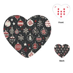 Christmas Decoration Winter Xmas Playing Cards Single Design (heart) by Modalart