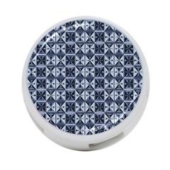 Geometric Monochrome Triangle 4-port Usb Hub (one Side) by Bedest