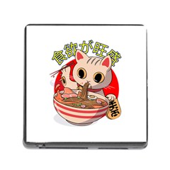 Ramen Cat Noodles Cute Japanes Memory Card Reader (square 5 Slot) by Modalart