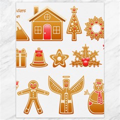 Gingerbread Food Snack Seasonal Canvas 36  X 48  by Modalart