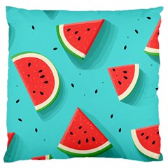 Watermelon Fruit Slice Large Cushion Case (one Side) by Bedest