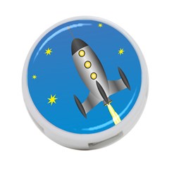 Rocket Spaceship Space Travel Nasa 4-port Usb Hub (one Side) by Ravend