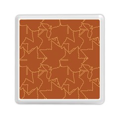 Autumn Leaves Repeat Pattern Memory Card Reader (square) by Ravend