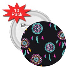 Dreamcatcher Seamless American 2 25  Buttons (10 Pack)  by Ravend