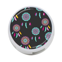 Dreamcatcher Seamless American 4-port Usb Hub (one Side) by Ravend