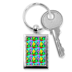 Star Texture Template Design Key Chain (rectangle) by Ravend