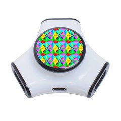 Star Texture Template Design 3-port Usb Hub by Ravend