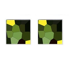 Mosaic Structure Background Tile Cufflinks (square) by Ravend