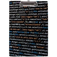 Close Up Code Coding Computer A4 Acrylic Clipboard by Amaryn4rt