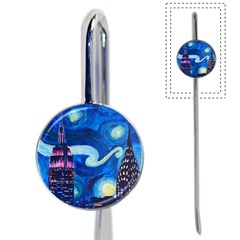Starry Night In New York Van Gogh Manhattan Chrysler Building And Empire State Building Book Mark by Modalart