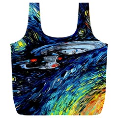 Star Ship Parody Art Starry Night Full Print Recycle Bag (xxxl) by Modalart