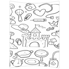 Baby Hand Sketch Drawn Toy Doodle Back Support Cushion by Pakjumat