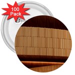 Architecture Art Boxes Brown 3  Buttons (100 pack)  Front