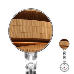 Architecture Art Boxes Brown Stainless Steel Nurses Watch by Amaryn4rt