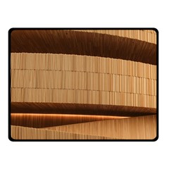 Architecture Art Boxes Brown Two Sides Fleece Blanket (small) by Amaryn4rt