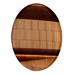 Architecture Art Boxes Brown Oval Glass Fridge Magnet (4 Pack) by Amaryn4rt