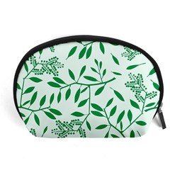 Leaves Foliage Green Wallpaper Accessory Pouch (large) by Amaryn4rt