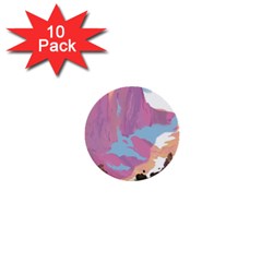 Pink Mountains Grand Canyon Psychedelic Mountain 1  Mini Buttons (10 Pack)  by Modalart