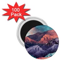 Adventure Psychedelic Mountain 1 75  Magnets (100 Pack)  by Modalart