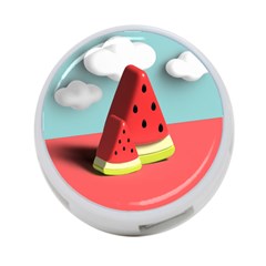 Watermelon Fruit 4-port Usb Hub (one Side) by Modalart