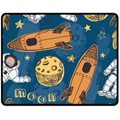 Missile Pattern Fleece Blanket (medium) by Bedest