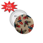 Tattoos Colorful Seamless Pattern 1.75  Buttons (100 pack)  Front