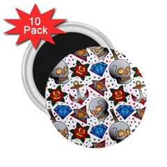 Full Color Flash Tattoo Patterns 2 25  Magnets (10 Pack)  by Bedest