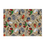Tattoo Pattern Crystal Sticker (A4) Front