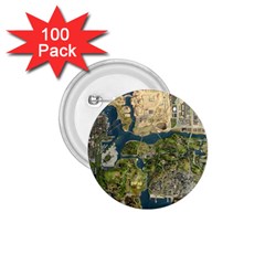 Map Illustration Gta 1 75  Buttons (100 Pack)  by Pakjumat