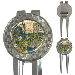 Map Illustration Gta 3-in-1 Golf Divots by Pakjumat
