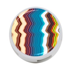 Line Vertical Lines Color Lines 4-port Usb Hub (one Side) by Pakjumat