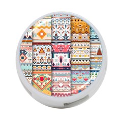 Pattern Texture Multi Colored Variation 4-port Usb Hub (one Side) by Pakjumat