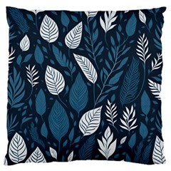 Pattern Flower Texture Large Premium Plush Fleece Cushion Case (one Side) by Pakjumat