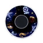 Marine Seamless Pattern Thin Line Memphis Style On-the-Go Memory Card Reader Front
