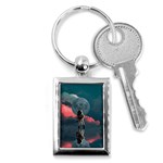 Astronaut Moon Space Nasa Planet Key Chain (Rectangle) Front