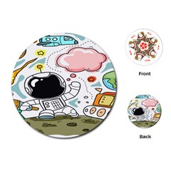 Sketch Cute Child Funny Playing Cards Single Design (round) by Hannah976