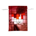 Pattern Structure Light Patterns Lightweight Drawstring Pouch (L) Back