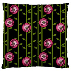 Rose Abstract Rose Garden Standard Premium Plush Fleece Cushion Case (two Sides) by Hannah976