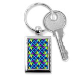 Pattern Star Abstract Background Key Chain (Rectangle) Front