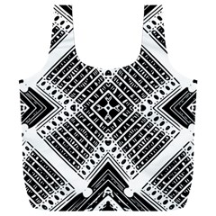 Pattern Tile Repeating Geometric Full Print Recycle Bag (xxl) by Hannah976