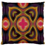 Kaleidoscope Art Pattern Ornament Standard Premium Plush Fleece Cushion Case (One Side) Front
