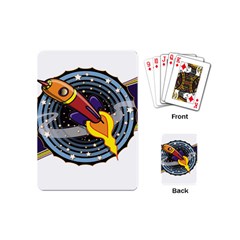 Rocket Space Clipart Illustrator Playing Cards Single Design (mini) by Sarkoni
