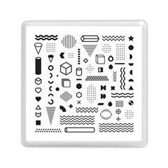 Pattern Hipster Abstract Form Geometric Line Variety Shapes Polkadots Fashion Style Seamless Memory Card Reader (square) by Grandong