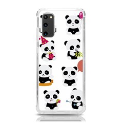 Playing Pandas Cartoons Samsung Galaxy S20 6 2 Inch Tpu Uv Case by Apen