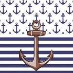 Anchor Background Design Play Mat (Rectangle) Front